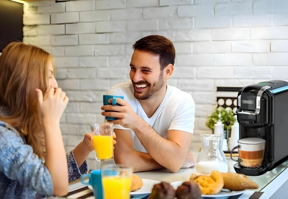 capsule coffee machine with milk frother